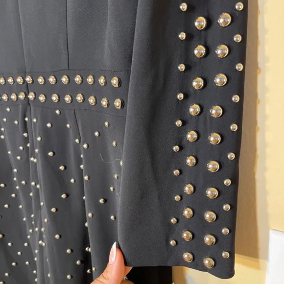 A.L.C Black Dress with metal button Details - Picture 7 of 15